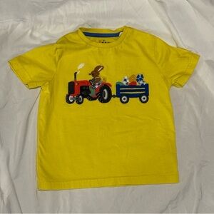 Mini Boden Bunny with Tractor Easter shirt